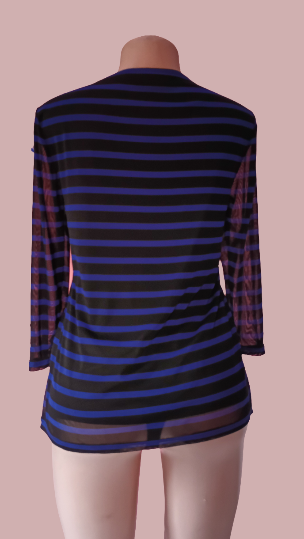 Long sleeve net blouse