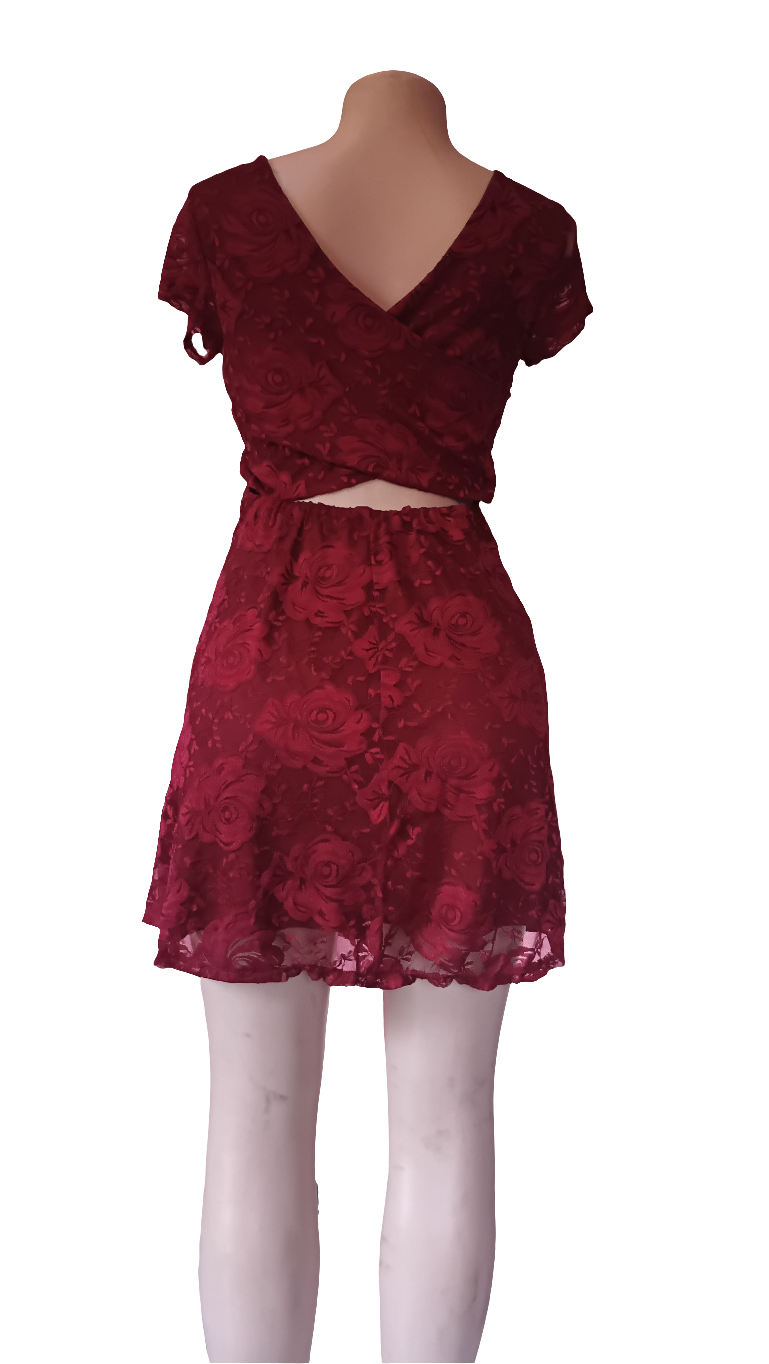 Red rose- Soft Lace Dress