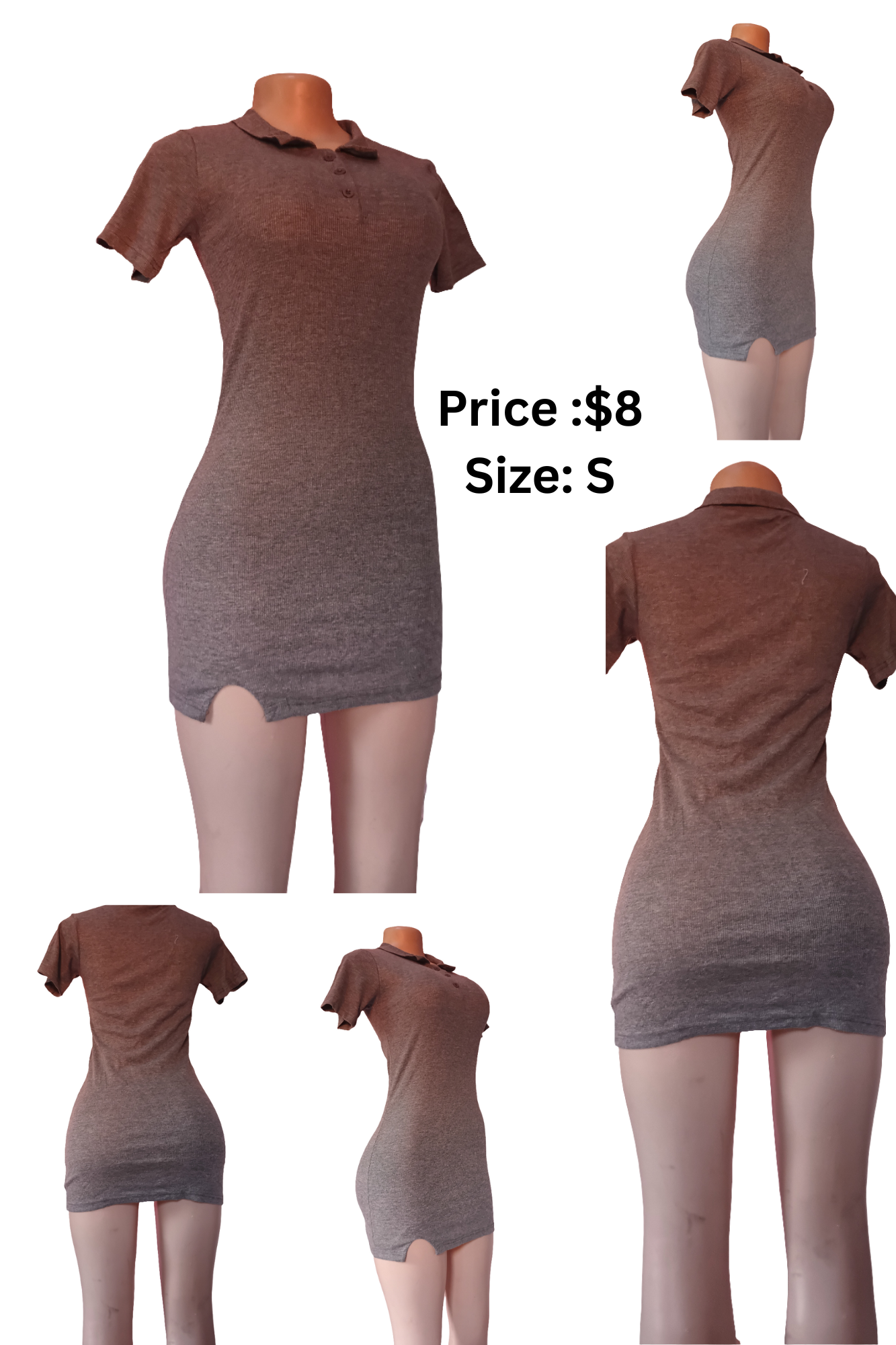 T-shirt dress-grey