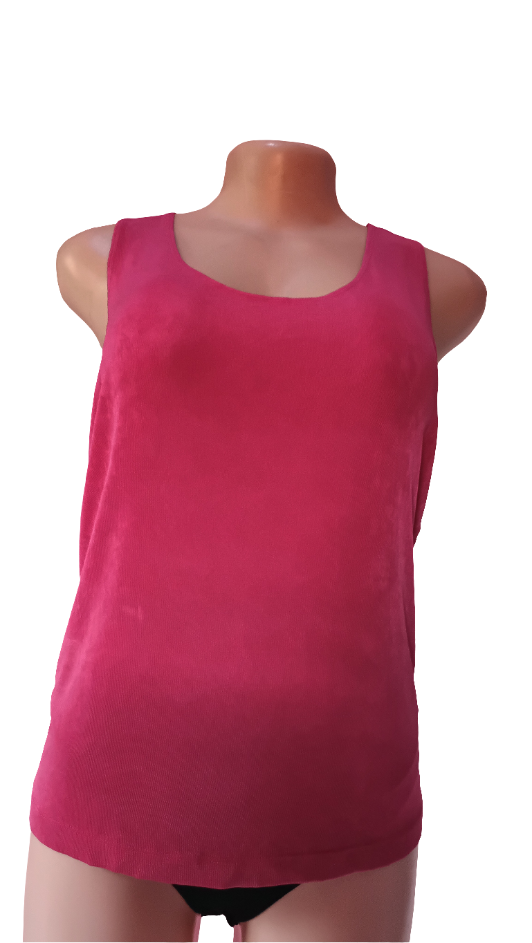 Sleeveless velvet blouse 🩷