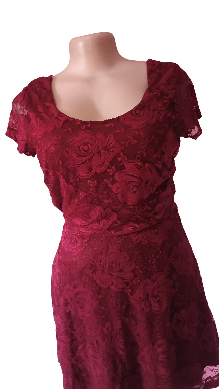 Red rose- Soft Lace Dress