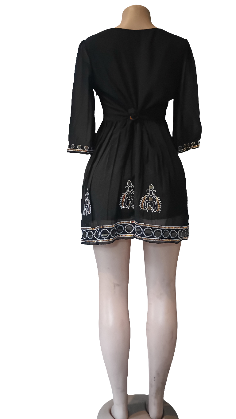 Black long sleeve dress