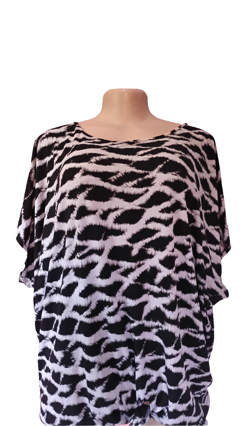 Black &white Blouse