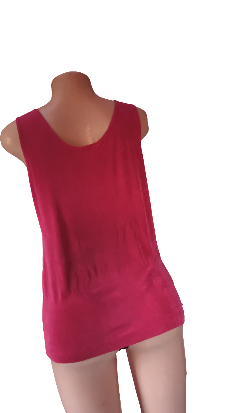 Sleeveless velvet blouse 🩷