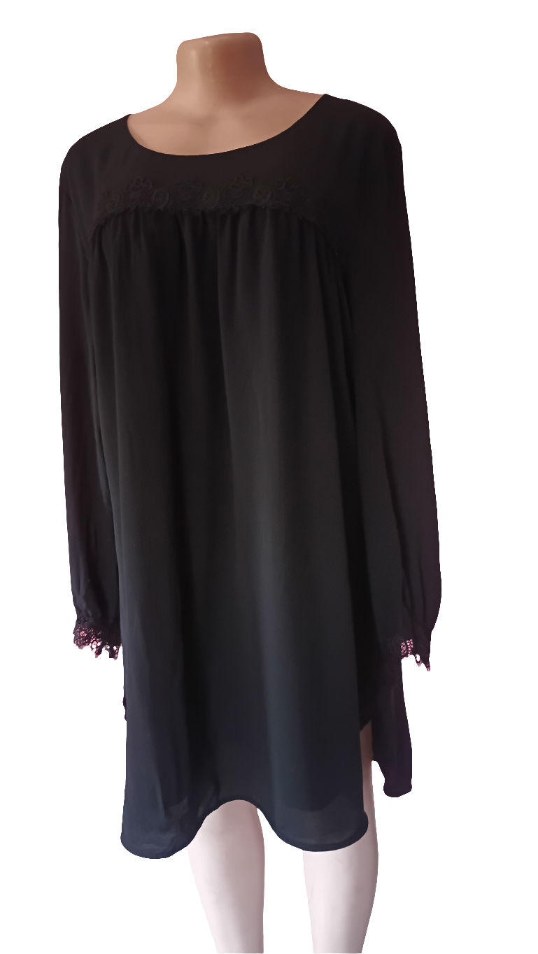 Black long sleeved dress