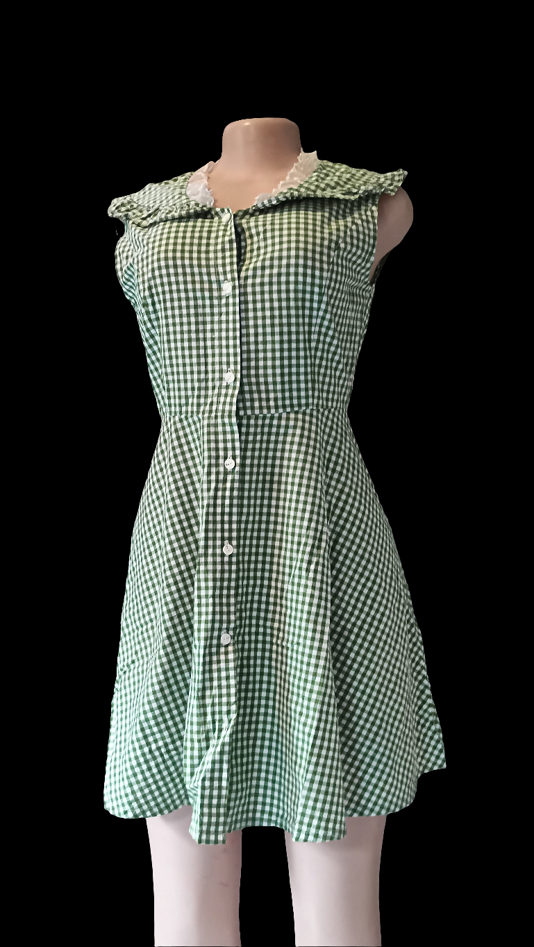 Linda Green patterned dress