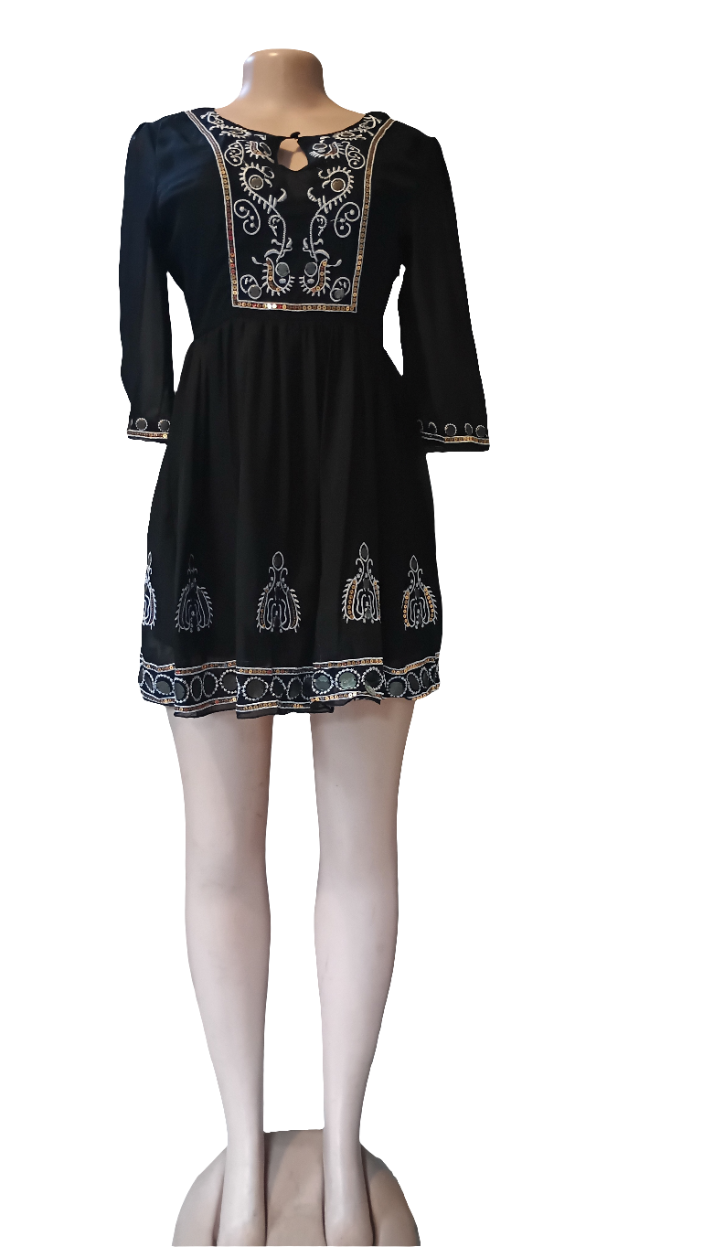 Black long sleeve dress