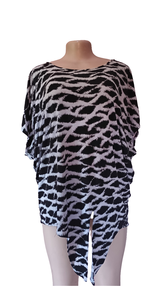 Black &white Blouse