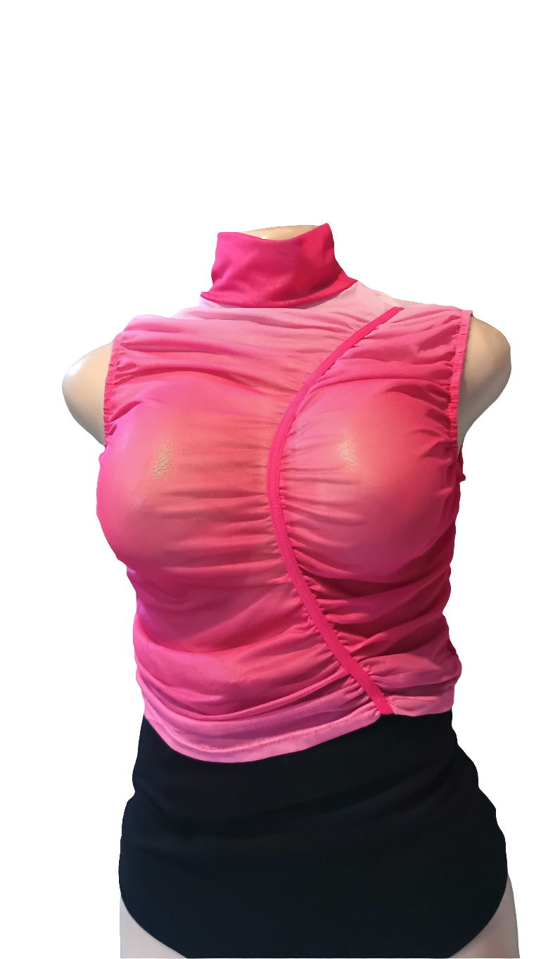 Pink 🩷 Mesh/ Net blouse