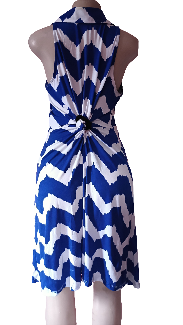 Sleeveless collar dress