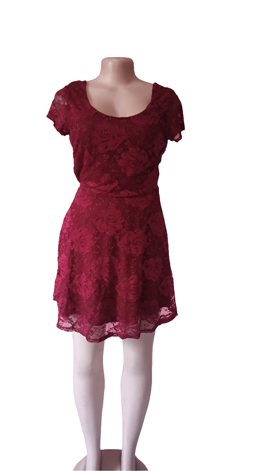 Red rose- Soft Lace Dress