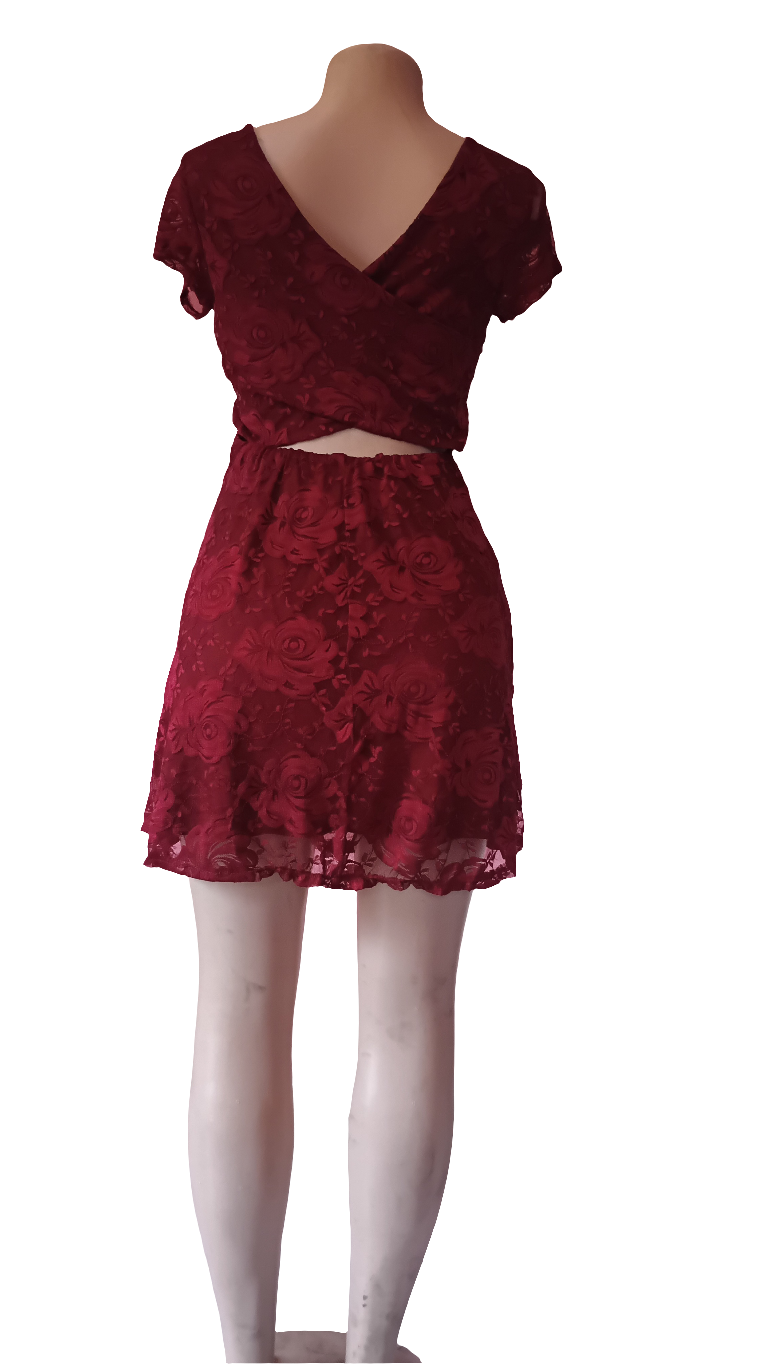 Red rose- Soft Lace Dress
