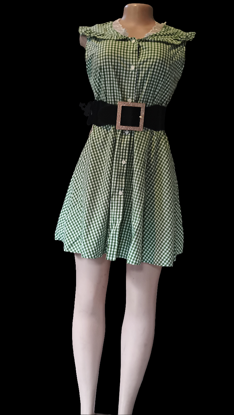 Linda Green patterned dress