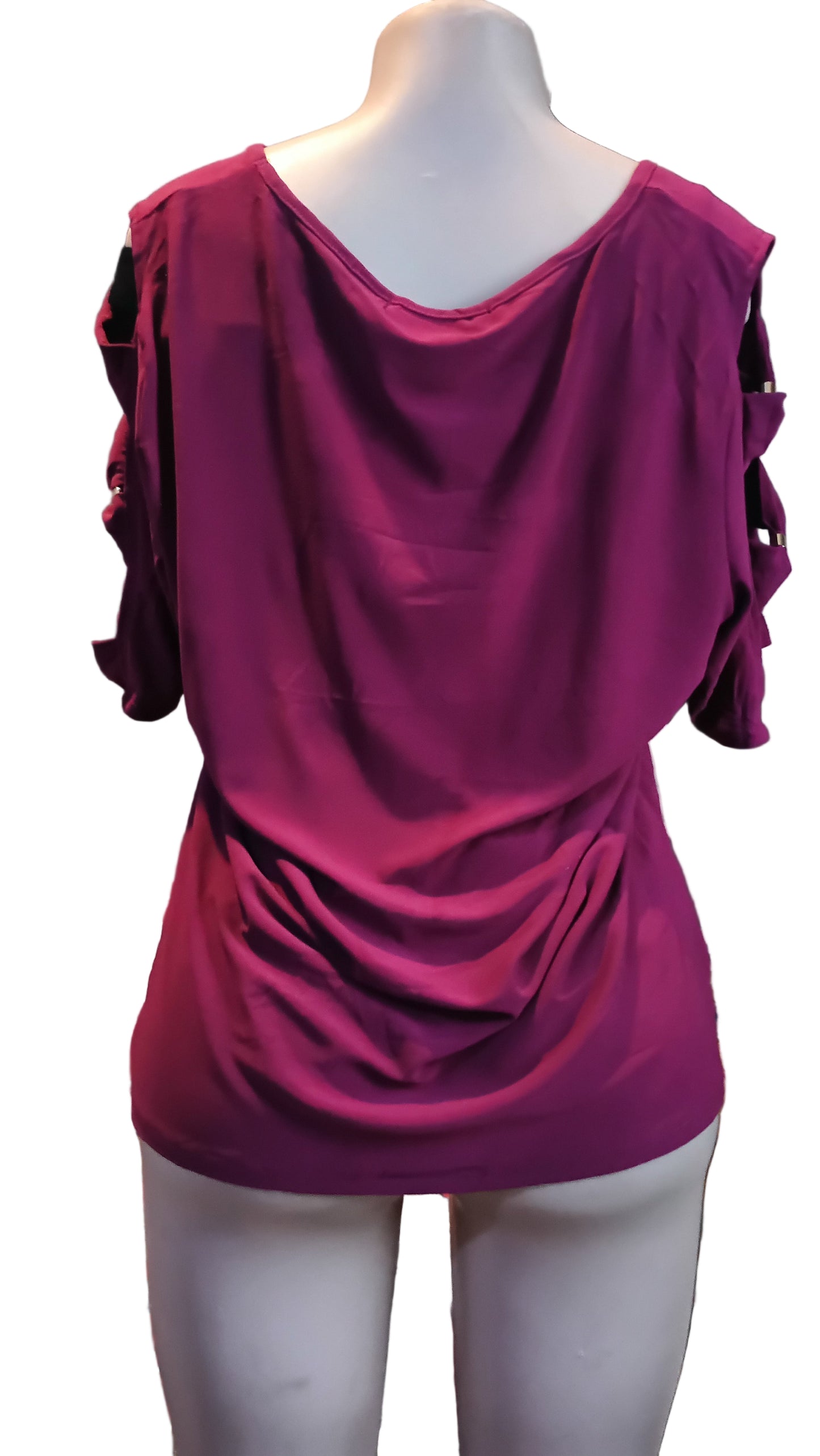 Purple elbow - Elbow view blouse