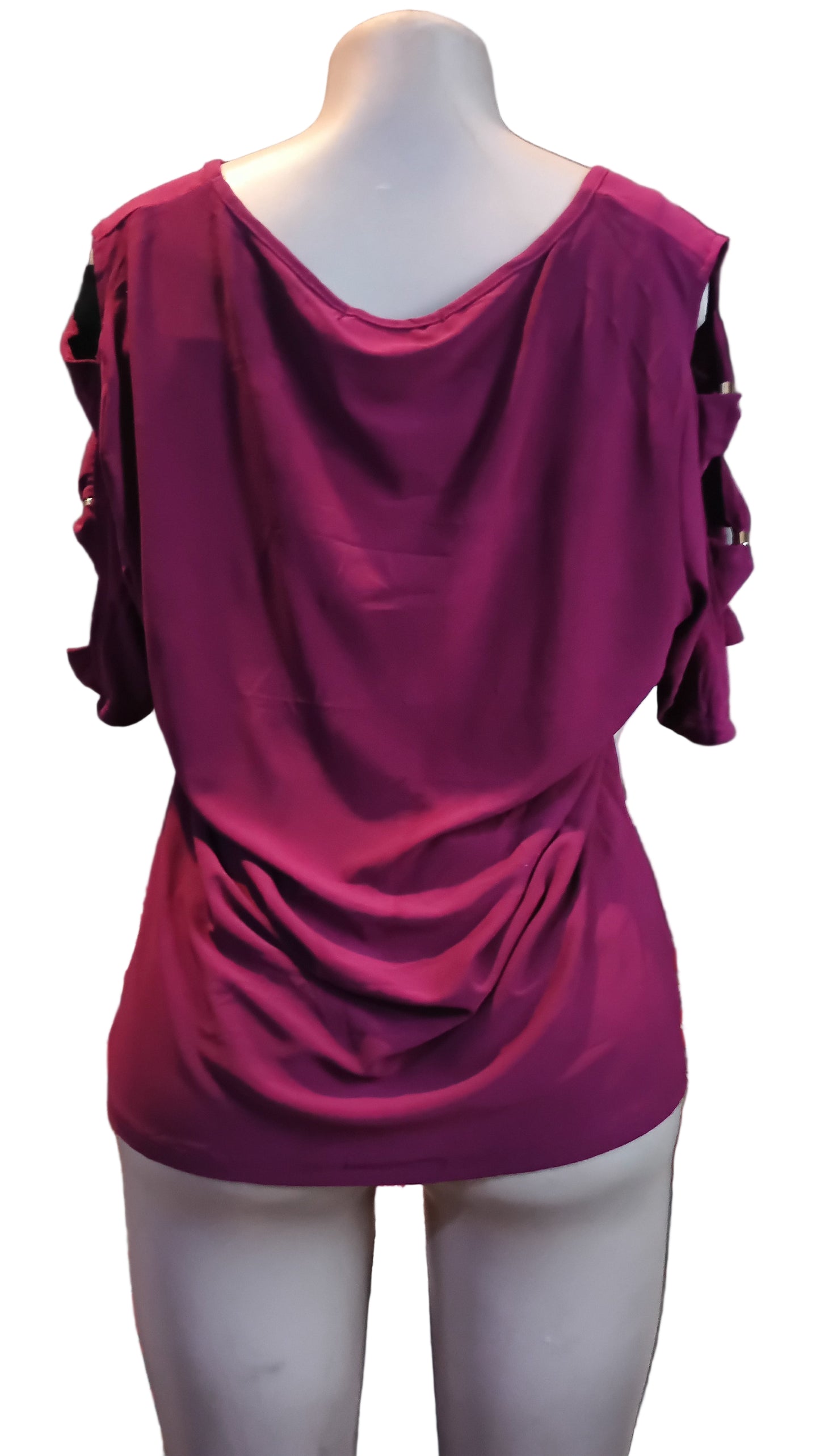 Purple elbow - Elbow view blouse